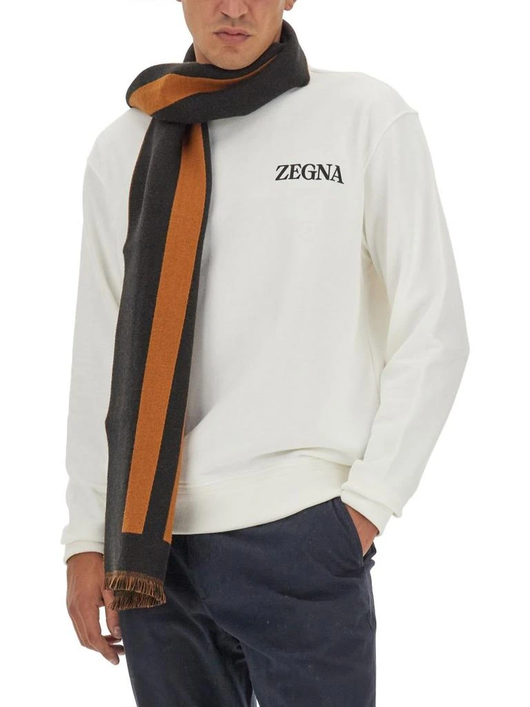 商品Zegna|Ermenegildo Zegna Logo Embossed Crewneck Sweatshirt,价格¥3198-¥3651,第4张图片详细描述