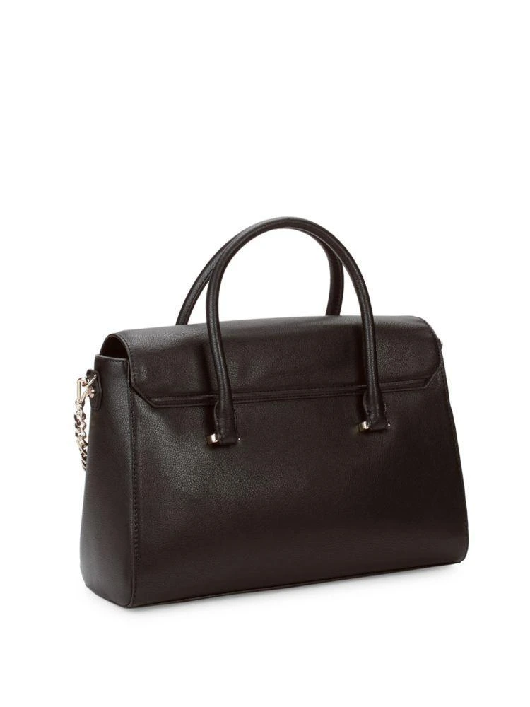 商品Moschino|Faux Leather Flap Satchel,价格¥1494,第4张图片详细描述