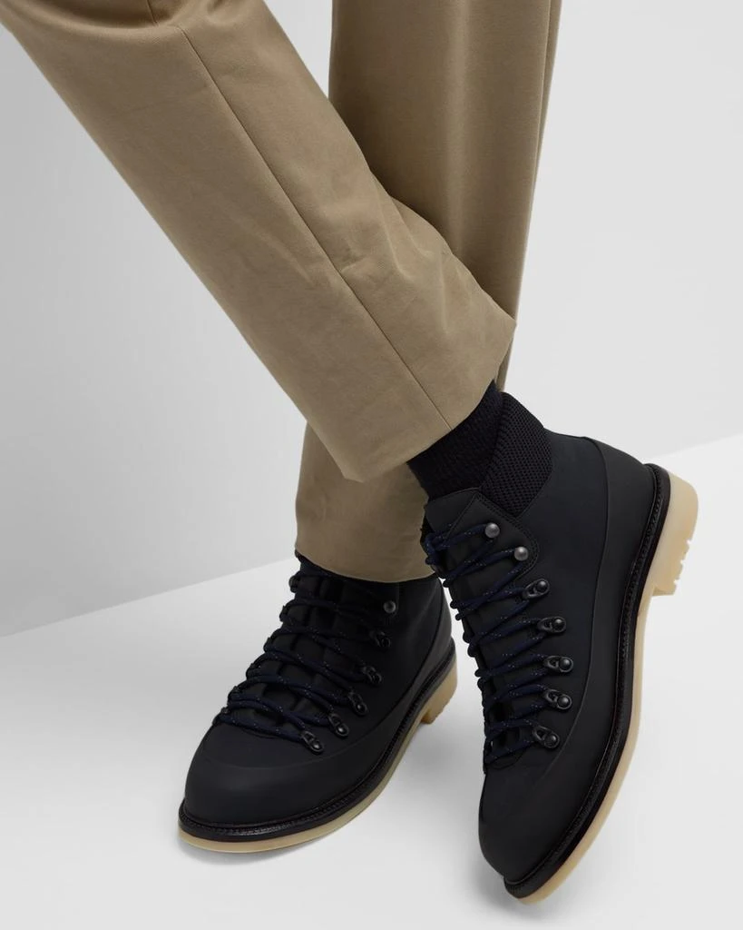 商品Loro Piana|Men's Laax Walk Nylon Lace-Up Rain Boots,价格¥16400,第2张图片详细描述