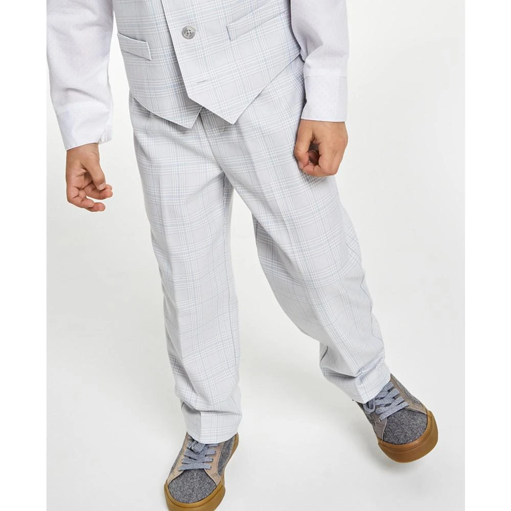 商品Nautica|Little Boys 4-Pc. Tinted Windowpane Vest Set,价格¥193,第5张图片详细描述
