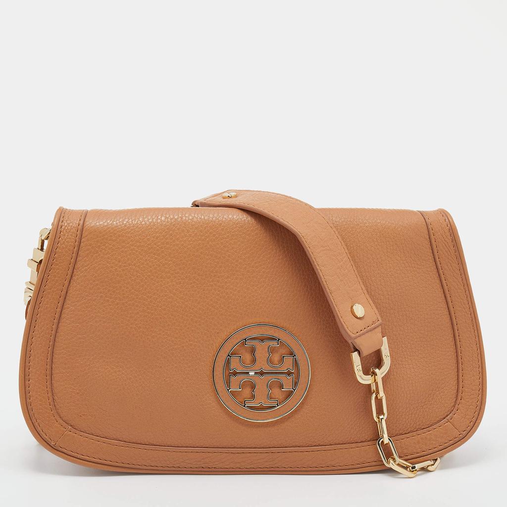 Tory Burch Tan Leather Amanda Crossbody Bag商品第1张图片规格展示