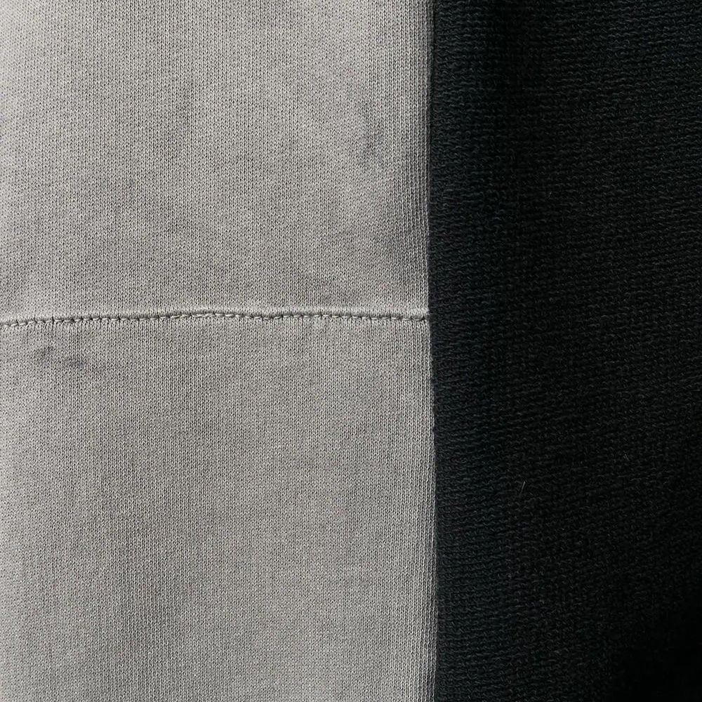 MARCELO BURLON 男士黑色灰色拼接棉质连帽卫衣 CMBB082R20-FLE001-0707商品第4张图片规格展示