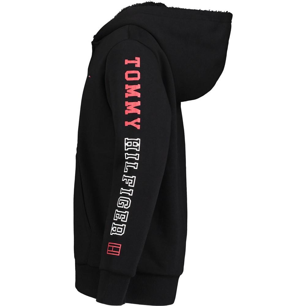 商品Tommy Hilfiger|Big Boys Duo Screen Sherpa Hoodie,价格¥297,第4张图片详细描述