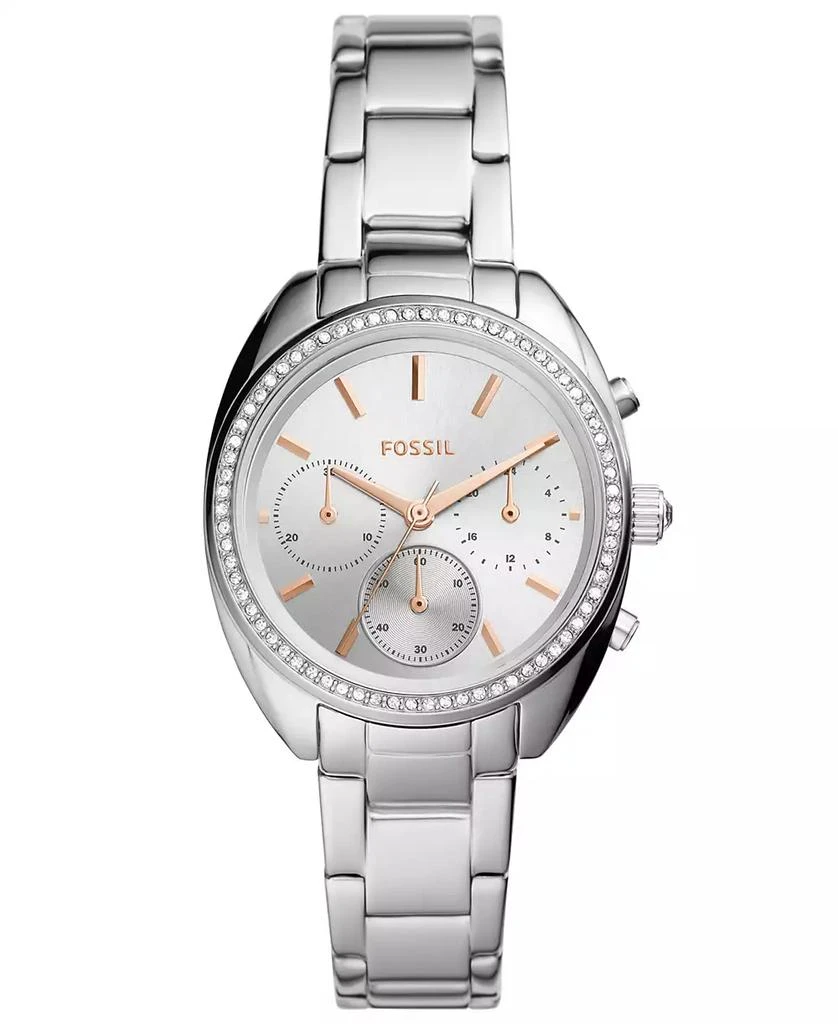 商品Fossil|Ladies Vale Chronograph,  stainless steel watch 34mm,价格¥1197,第1张图片