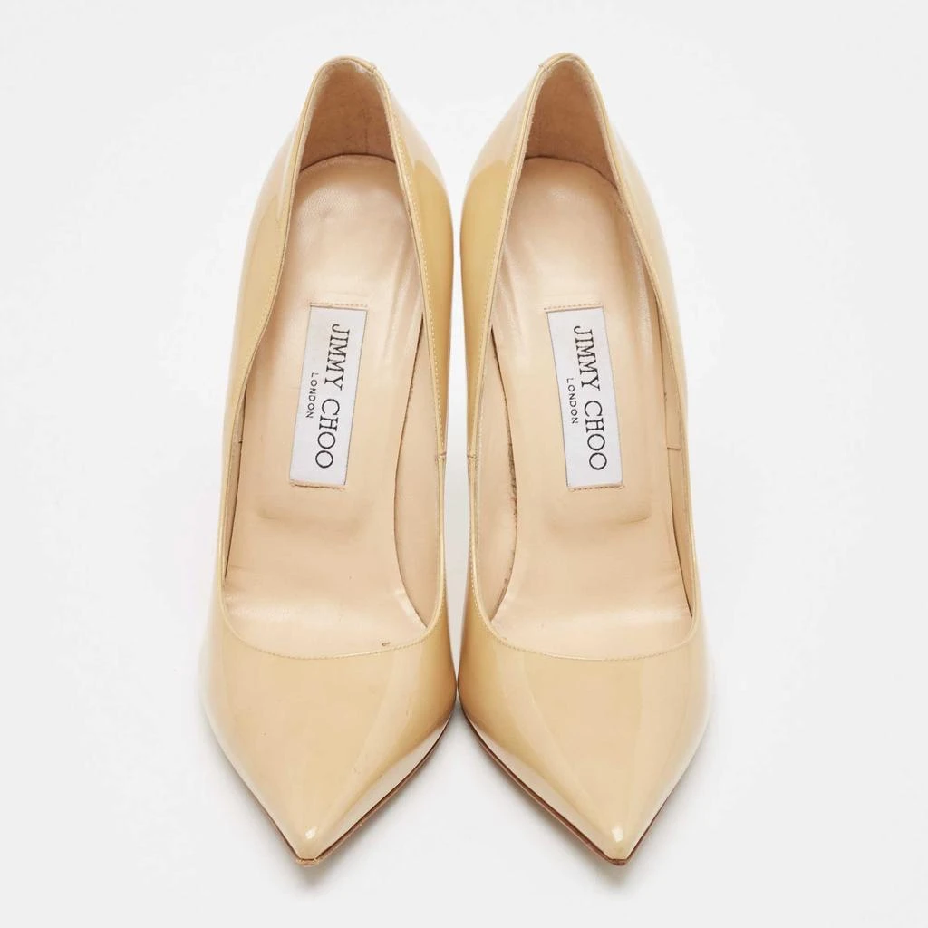 商品[二手商品] Jimmy Choo|Jimmy Choo Beige Patent Leather Anouk Pumps Size 38.5,价格¥1373,第3张图片详细描述