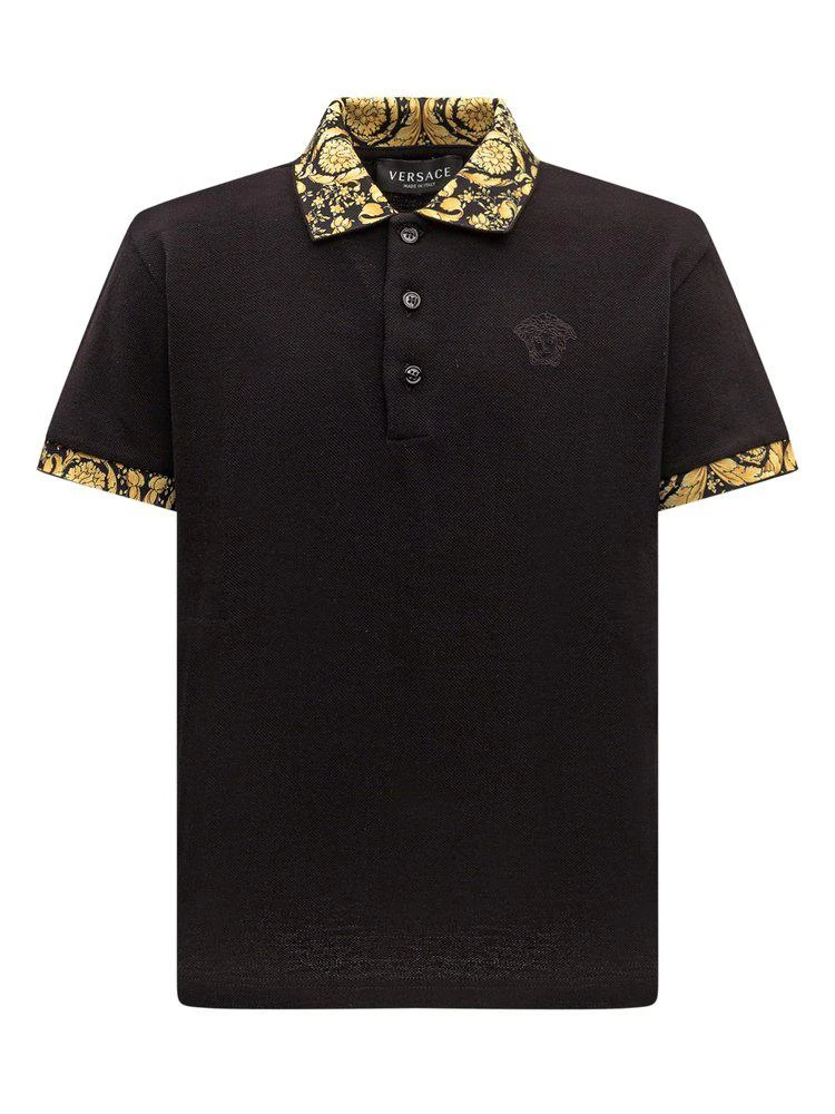 商品Versace|Versace Kids Buttoned Short-Sleeved Polo Shirt,价格¥1111,第1张图片