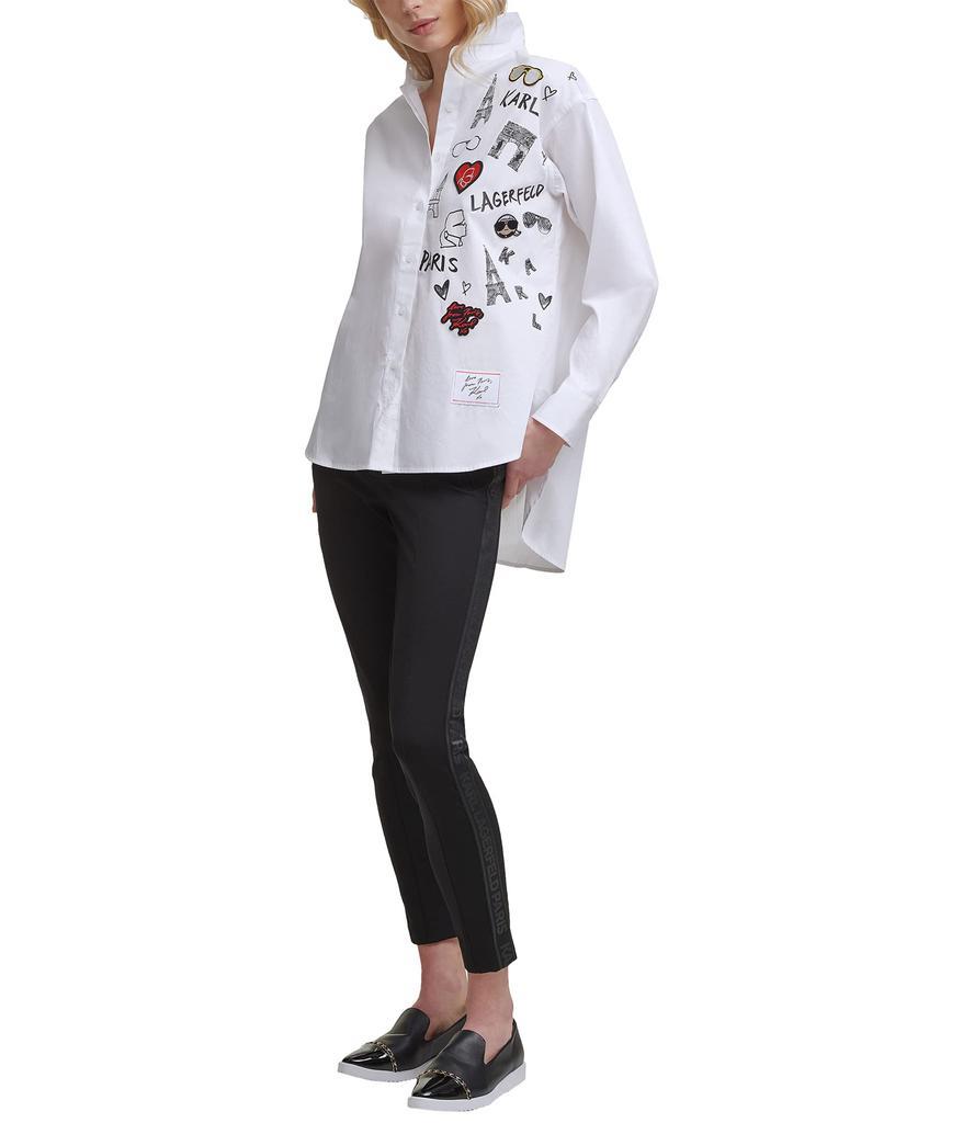 商品Karl Lagerfeld Paris|White Shirt Scenic Logo,价格¥671,第3张图片详细描述
