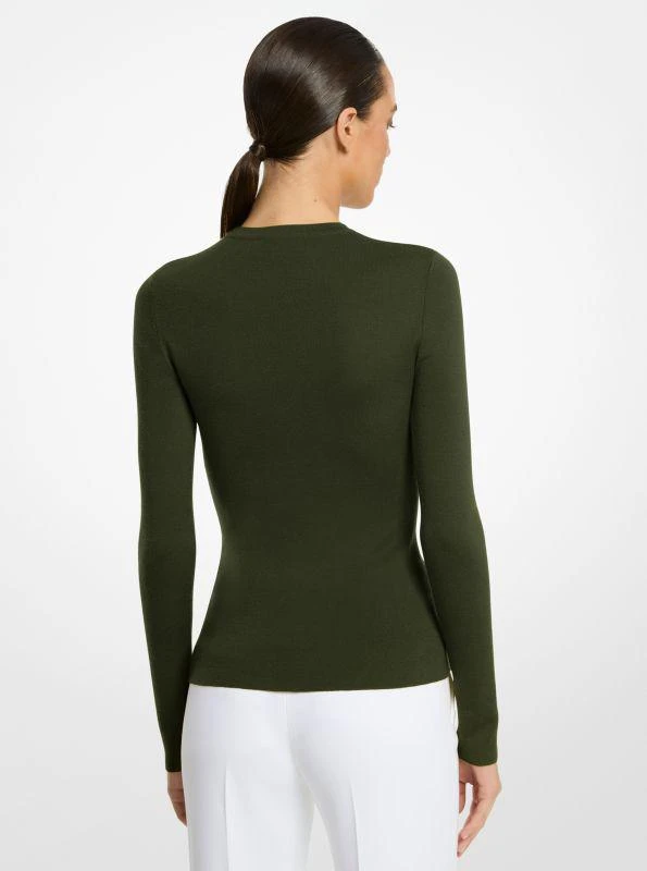 商品Michael Kors|Super Cashmere Long-Sleeve Shirt,价格¥3271,第2张图片详细描述