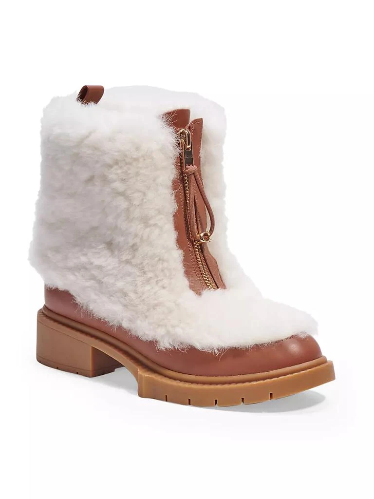 商品Coach|Leona Shearling Zip-Up Boots,价格¥833,第2张图片详细描述