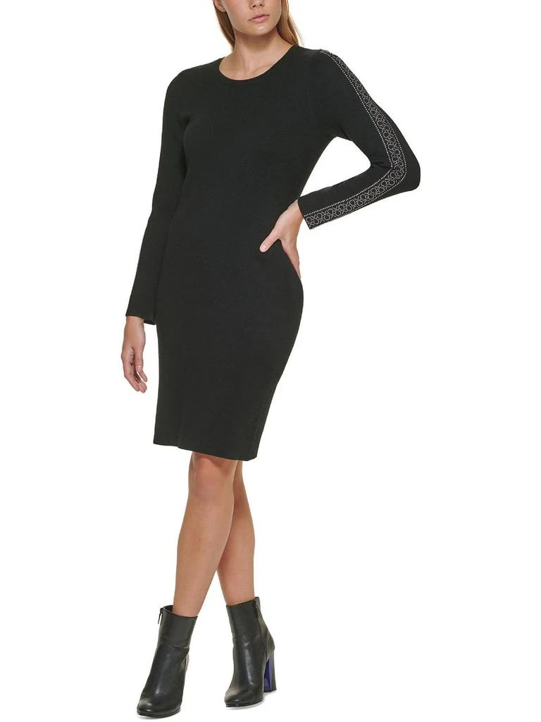 商品Calvin Klein|Womens Knit Embellished Sweaterdress,价格¥340,第1张图片
