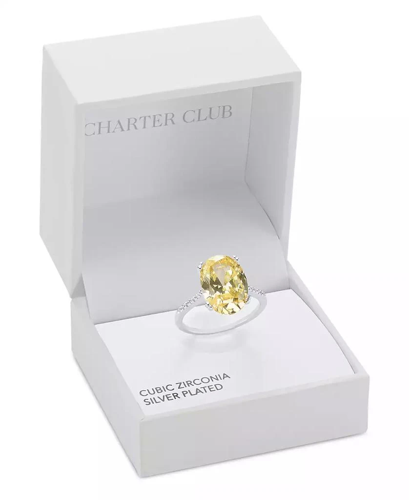 商品Charter Club|Oval Crystal Statement Ring, Macy's Exclusive,价格¥117,第2张图片详细描述