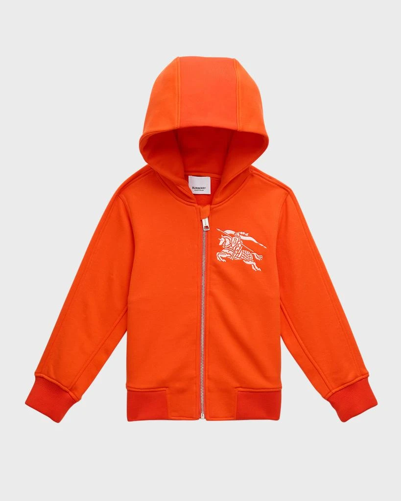 商品Burberry|Boy's Devan Equestrian Knight Design Hoodie, Size 3-14,价格¥3303,第1张图片