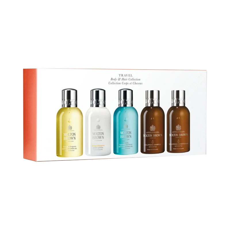 MOLTONBROWN摩顿布朗身体和头发护理旅行5件套套装沐浴露100mlx2+身体乳100ml+洗发水100ml+护发素100ml 商品