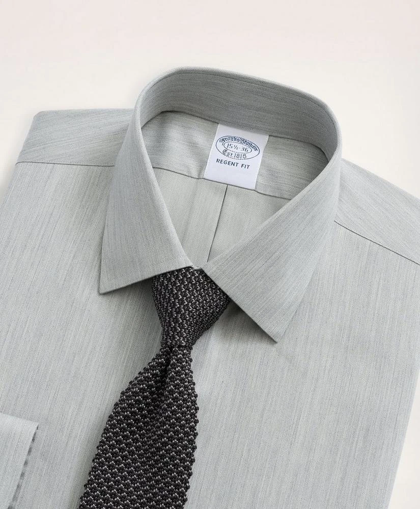 商品Brooks Brothers|Stretch Regent Regular-Fit Dress Shirt, Non-Iron Herringbone Ainsley Collar,价格¥471,第2张图片详细描述