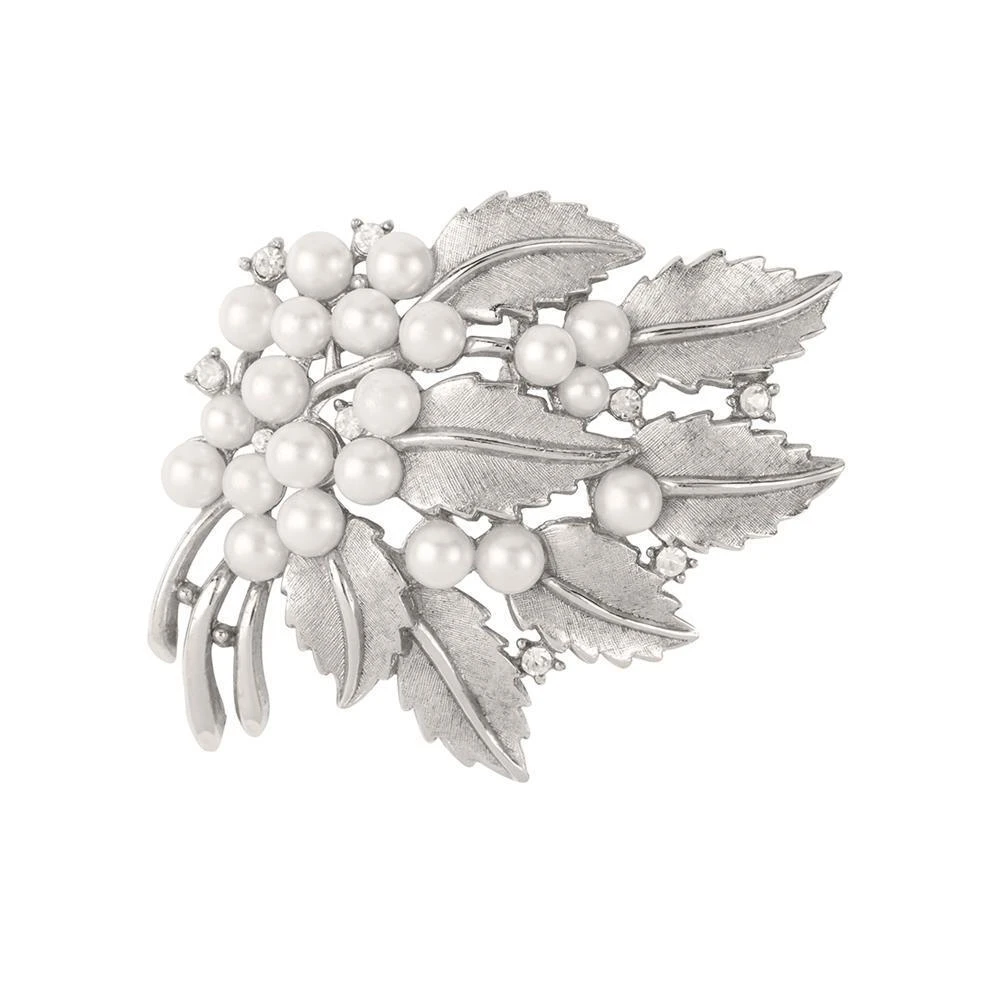 商品[二手中古商品] Susan Caplan Vintage|1960s vintage trifari faux pearl bough brooch,价格¥2906,第1张图片