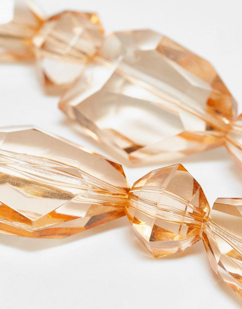 商品Reclaimed Vintage|Reclaimed Vintage statement gem necklace,价格¥135,第4张图片详细描述