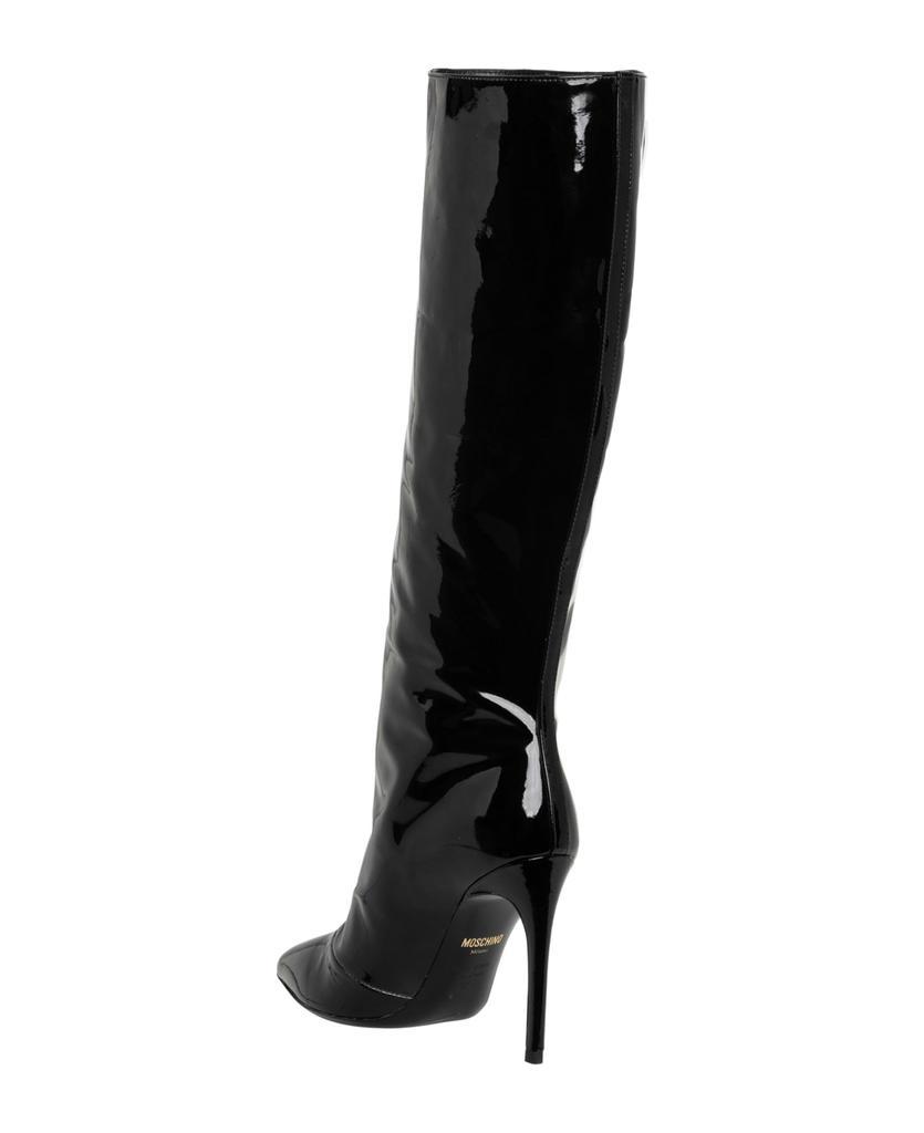 商品Moschino|Leather Heeled Boots,价格¥5458,第5张图片详细描述