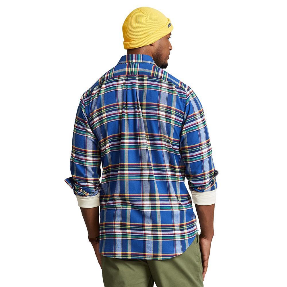 商品Ralph Lauren|Men's Big & Tall Plaid Performance Flannel Shirt,价格¥940,第4张图片详细描述