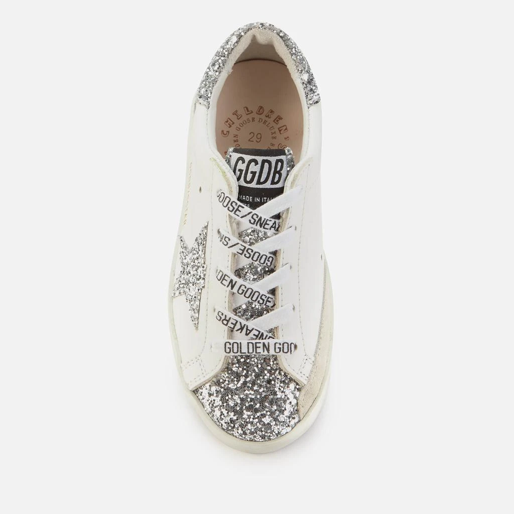 商品Golden Goose|Golden Goose Kids' Superstar Trainers - White/Silver,价格¥1054,第3张图片详细描述