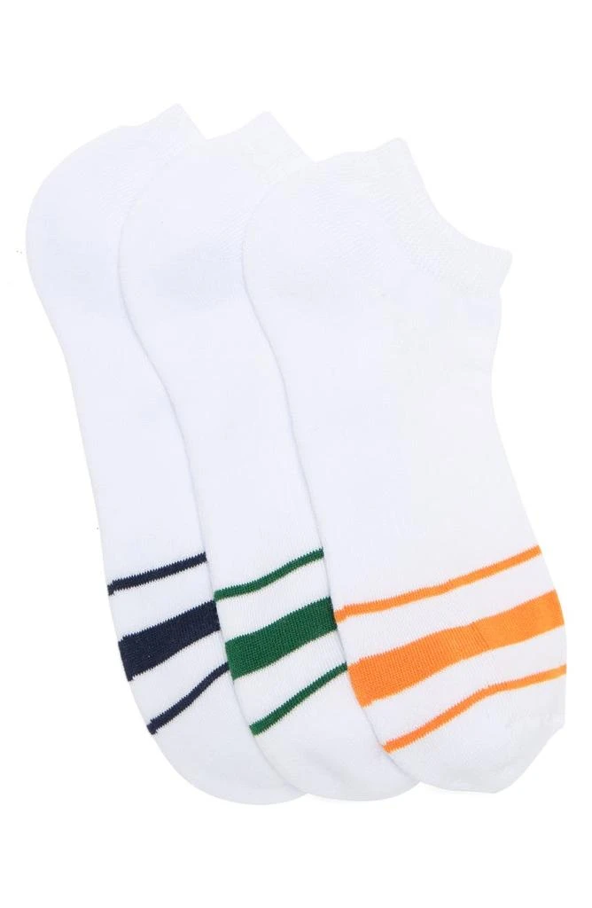 商品Lorenzo Uomo|Retro Ankle Socks - Pack of 3,价格¥57,第1张图片