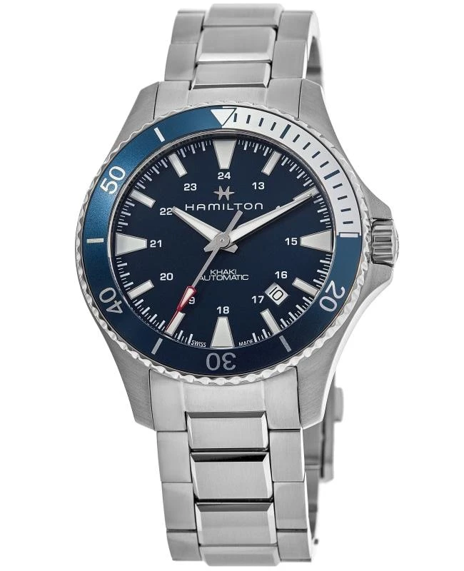 商品Hamilton|Hamilton Khaki Navy Scuba Auto Blue Dial Steel Men's Watch H82345141,价格¥4420,第1张图片