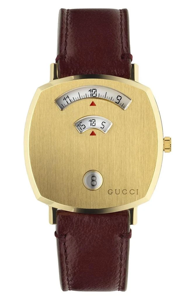 商品Gucci|Grip Leather Strap Watch, 35mm,价格¥6605,第3张图片详细描述