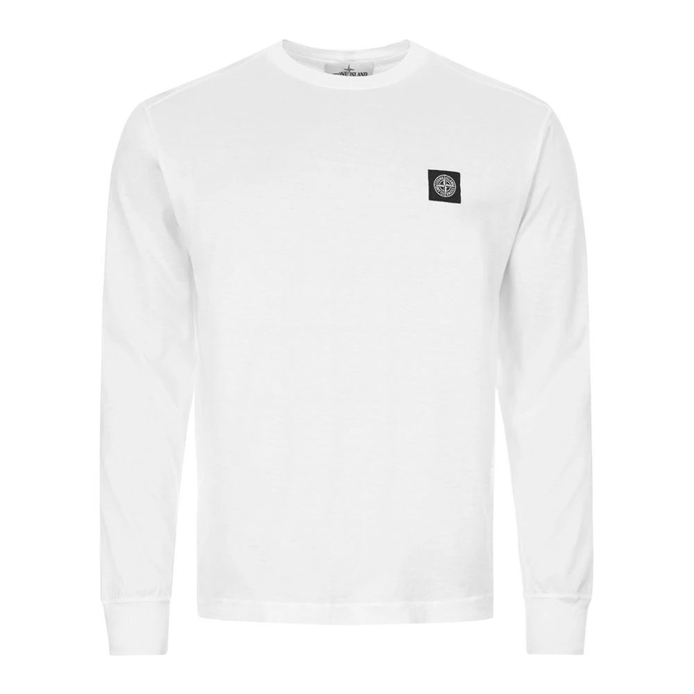 商品Stone Island|Stone Island Long Sleeve T-Shirt - White,价格¥469,第1张图片