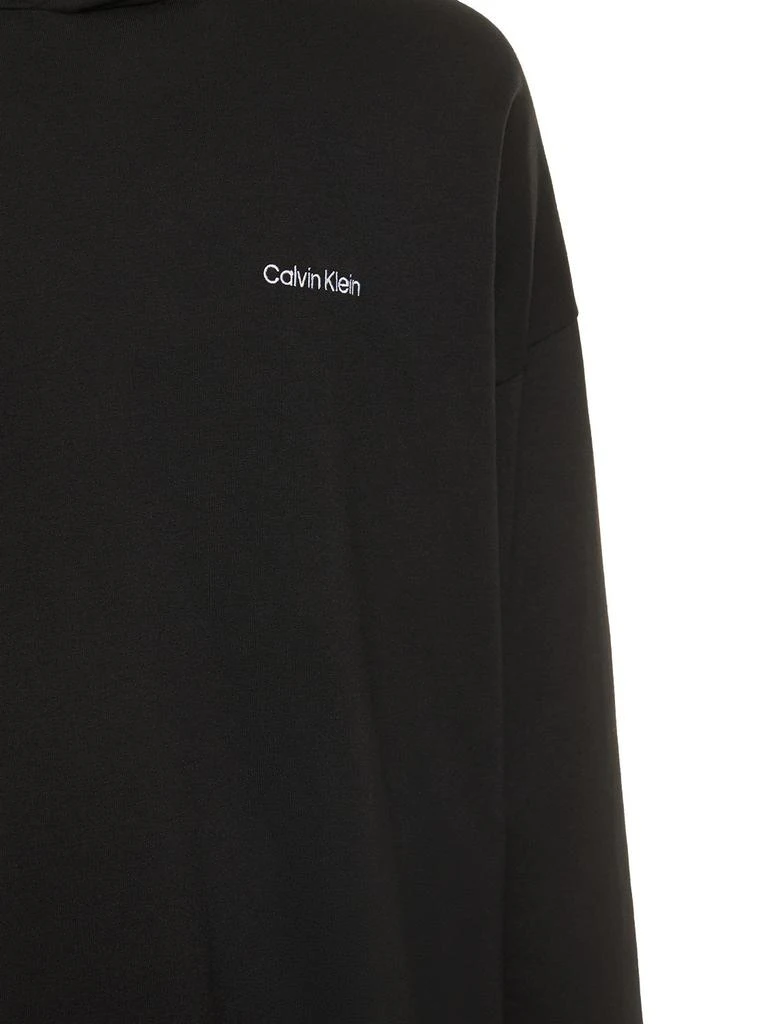 商品Calvin Klein|Logo Print Cotton Blend Hoodie,价格¥490,第3张图片详细描述