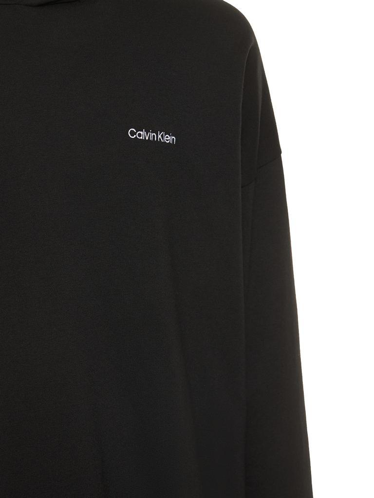 商品Calvin Klein|Logo Print Cotton Blend Hoodie,价格¥667,第5张图片详细描述