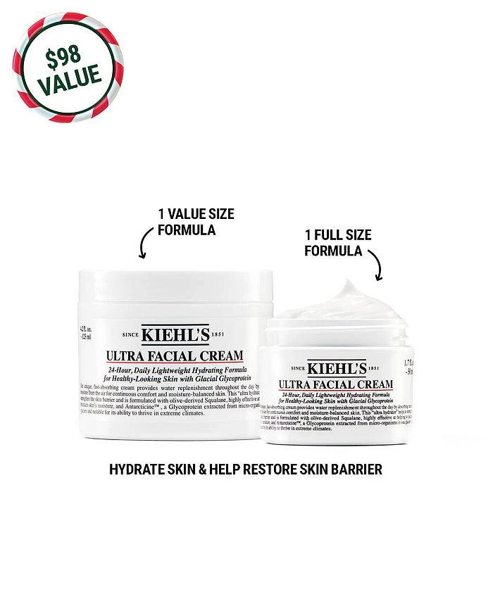 商品Kiehl's|Ultra Facial Cream Duo ($98 value),价格¥484,第3张图片详细描述