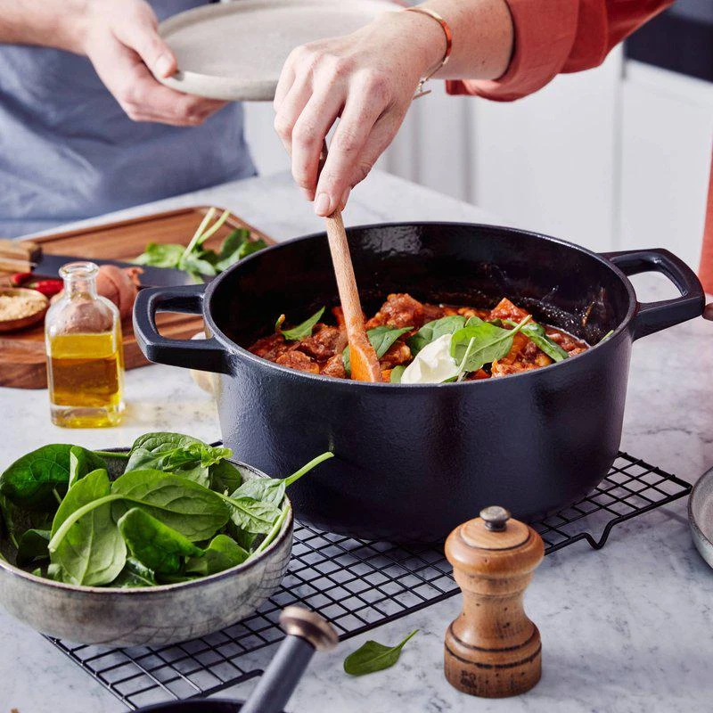 商品Alva Cookware|Nori 5.3 Qt. Round Cast Iron Dutch Oven 10.2" / 5.3 QT.,价格¥2236,第2张图片详细描述