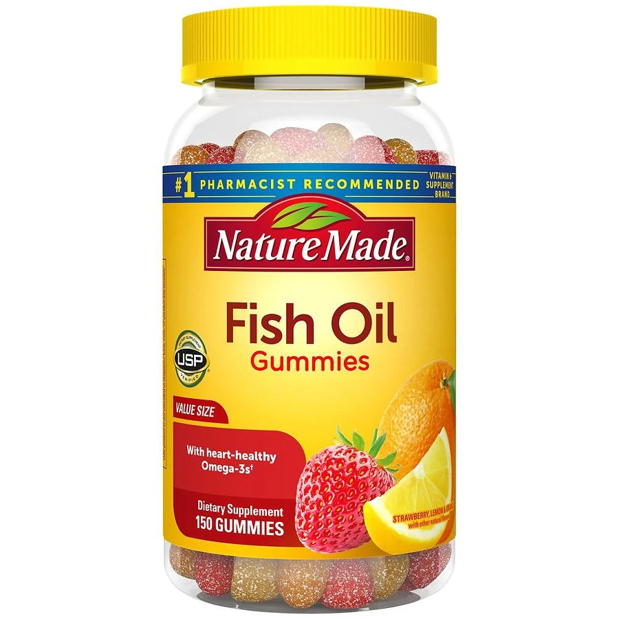 商品Nature Made|成人果味鱼油软糖 (香橙,柠檬,草莓味),价格¥132,第1张图片