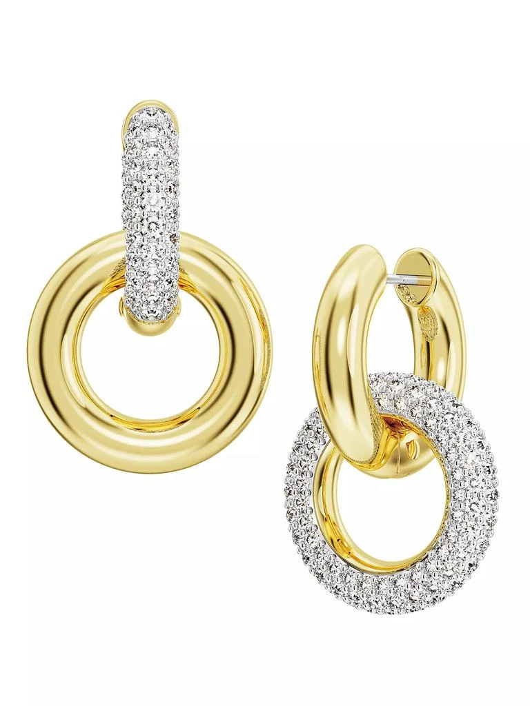 Dextera Goldtone & Crystal Hoop Earrings 商品