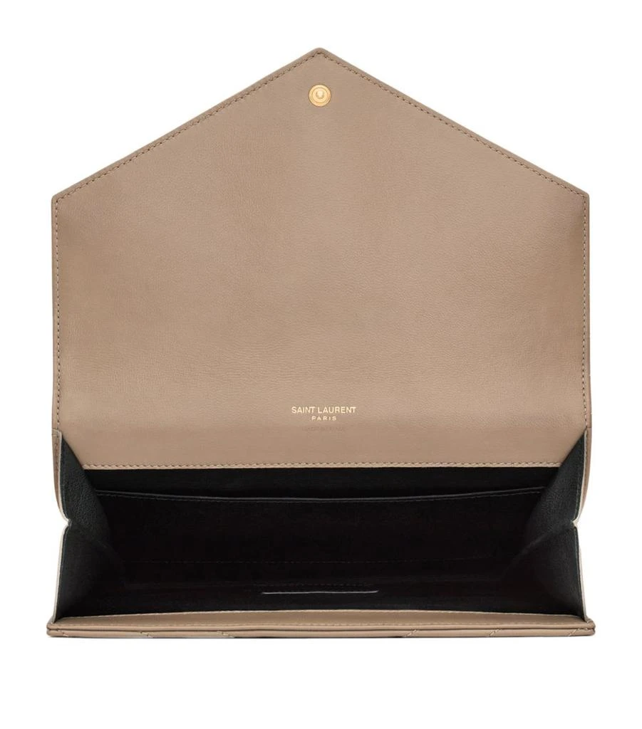 商品Yves Saint Laurent|Small Monogram Matelassé Envelope Wallet,价格¥6501,第3张图片详细描述