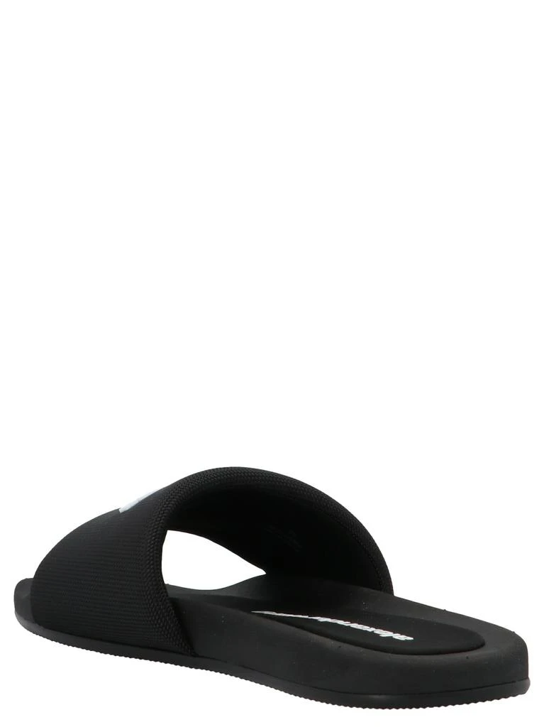 商品Alexander Wang|Logo Band Nylon Sliders Sandals Black,价格¥1733,第2张图片详细描述