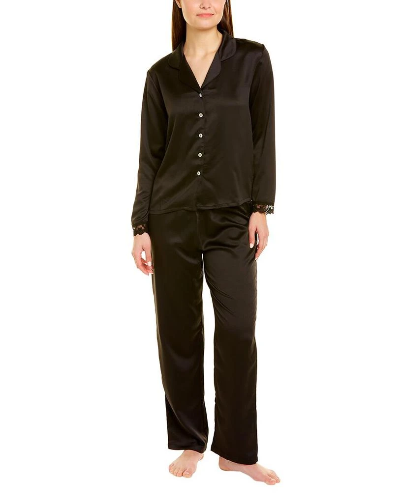 商品Flora Nikrooz|Flora Nikrooz 2pc Notch Pajama Set,价格¥315,第1张图片