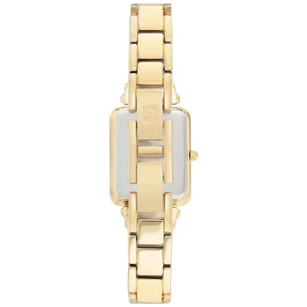 Women's Diamond Accent Tan & Gold-Tone Bangle Bracelet Watch 22x34mm商品第3张图片规格展示