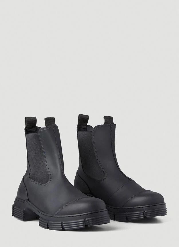 商品Ganni|Recycled Rubber Boots in Black,价格¥1202,第2张图片详细描述