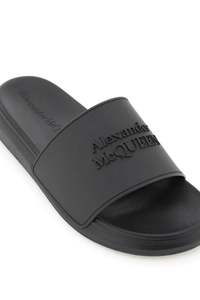 商品Alexander McQueen|LOGOED RUBBER SLIDES,价格¥1049,第4张图片详细描述