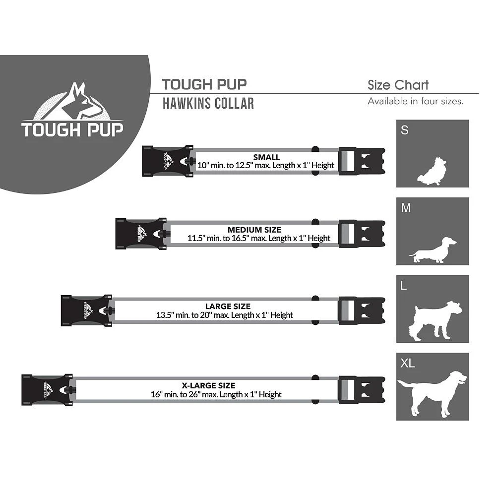 商品Tough Pup|Hawkins Extra-Large Tactical Dog Collar,价格¥186,第2张图片详细描述