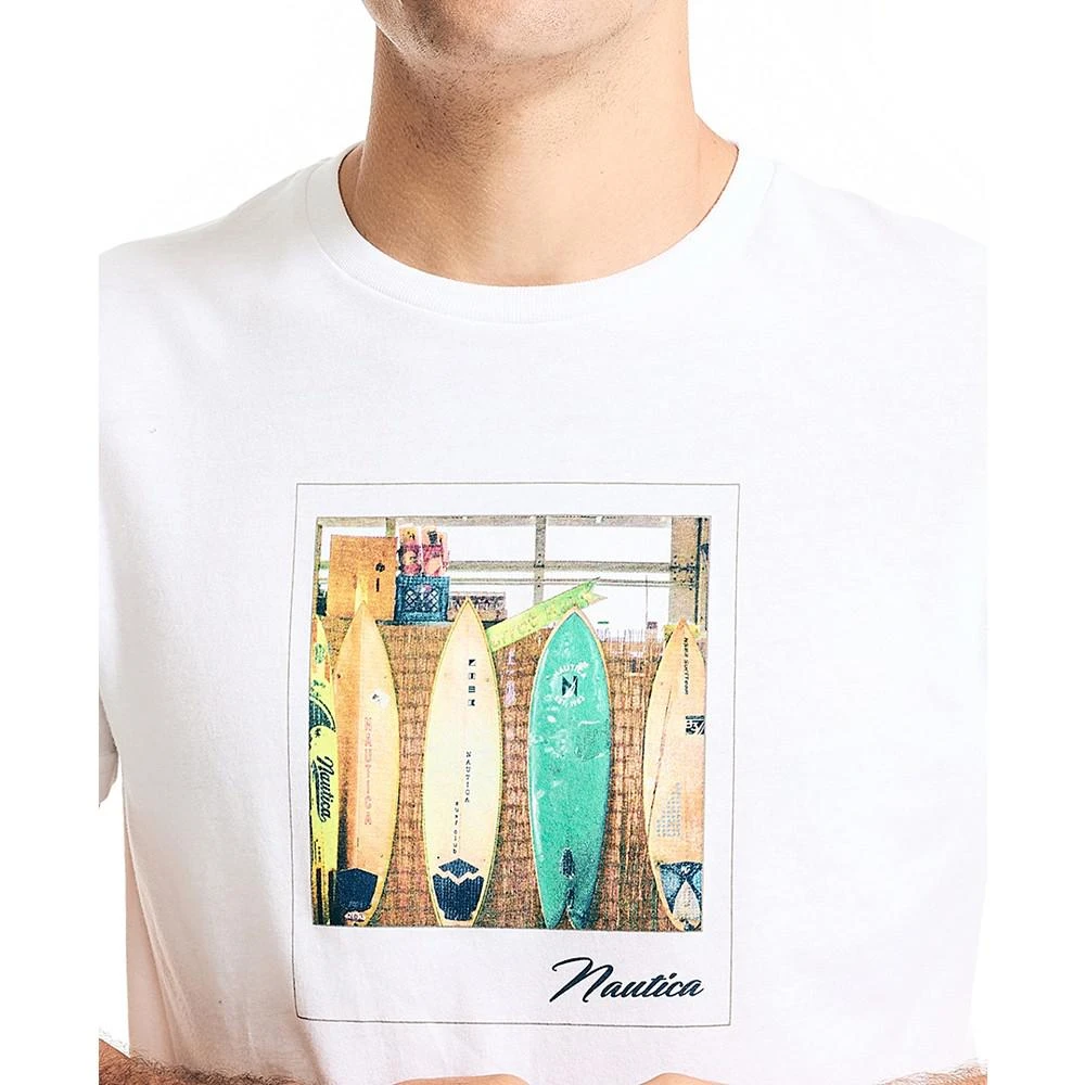 商品Nautica|Men's Sustainably Crafted Surf Boards Graphic T-Shirt,价格¥155,第3张图片详细描述