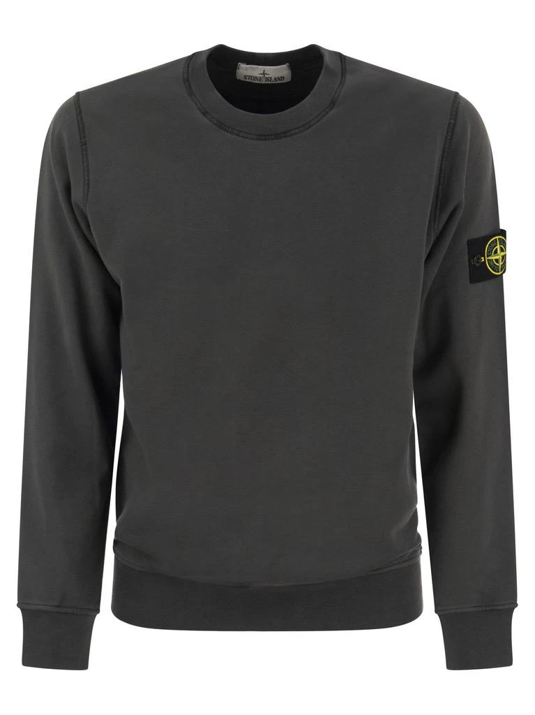 商品Stone Island|Stone Island Compass Patch Crewneck Sweatshirt,价格¥1591,第1张图片