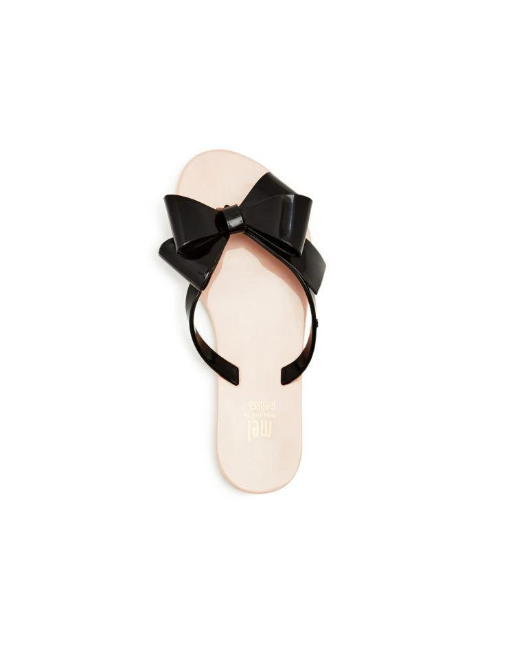 商品Mini Melissa|女孩(小童)Girls' Mel by Melissa Harmonic Bow III Flip Flop Sandals - Little Kid,价格¥408,第2张图片详细描述