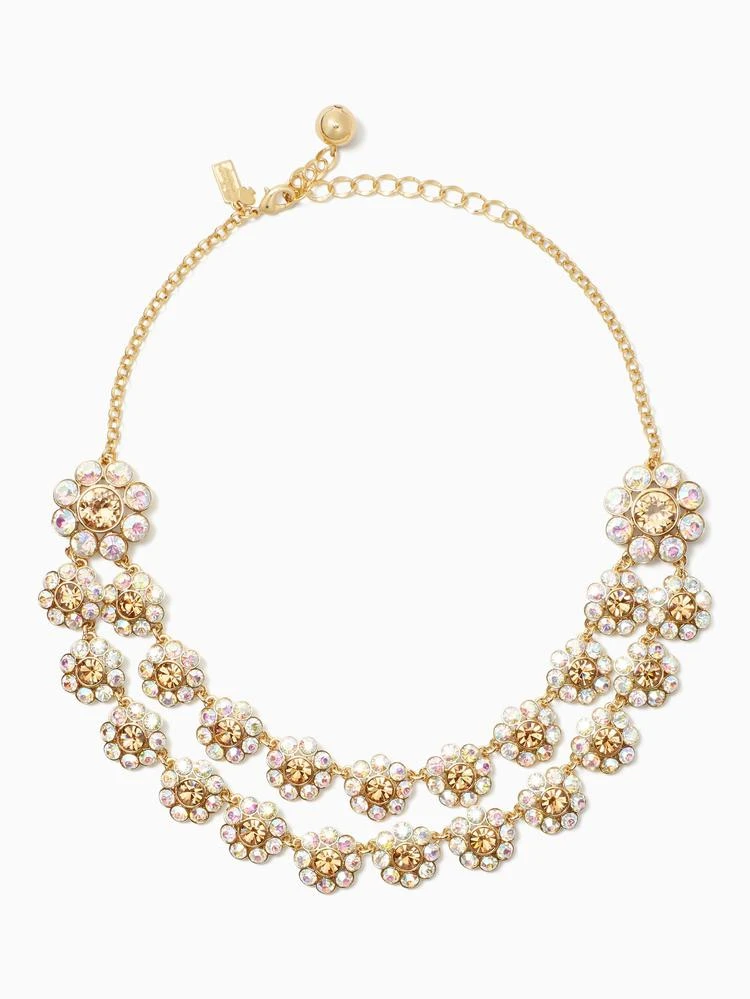 商品Kate Spade|crystal trellis short necklace,价格¥458,第1张图片