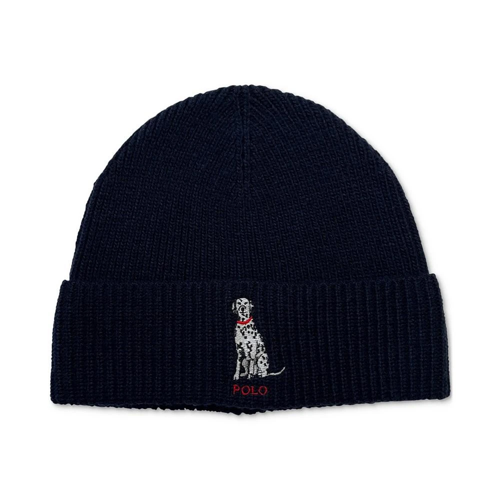 商品Ralph Lauren|Men's Embroidered Dalmatian Beanie,价格¥445,第1张图片详细描述