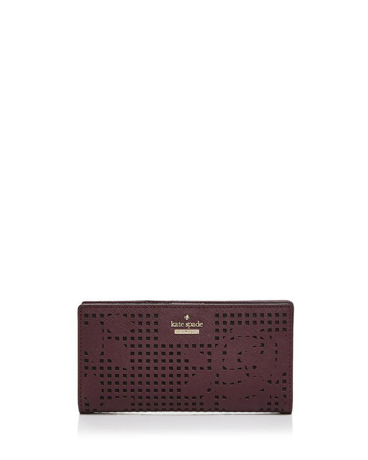 商品Kate Spade|Cameron Street Stacy Perforated Leather Wallet,价格¥719,第1张图片