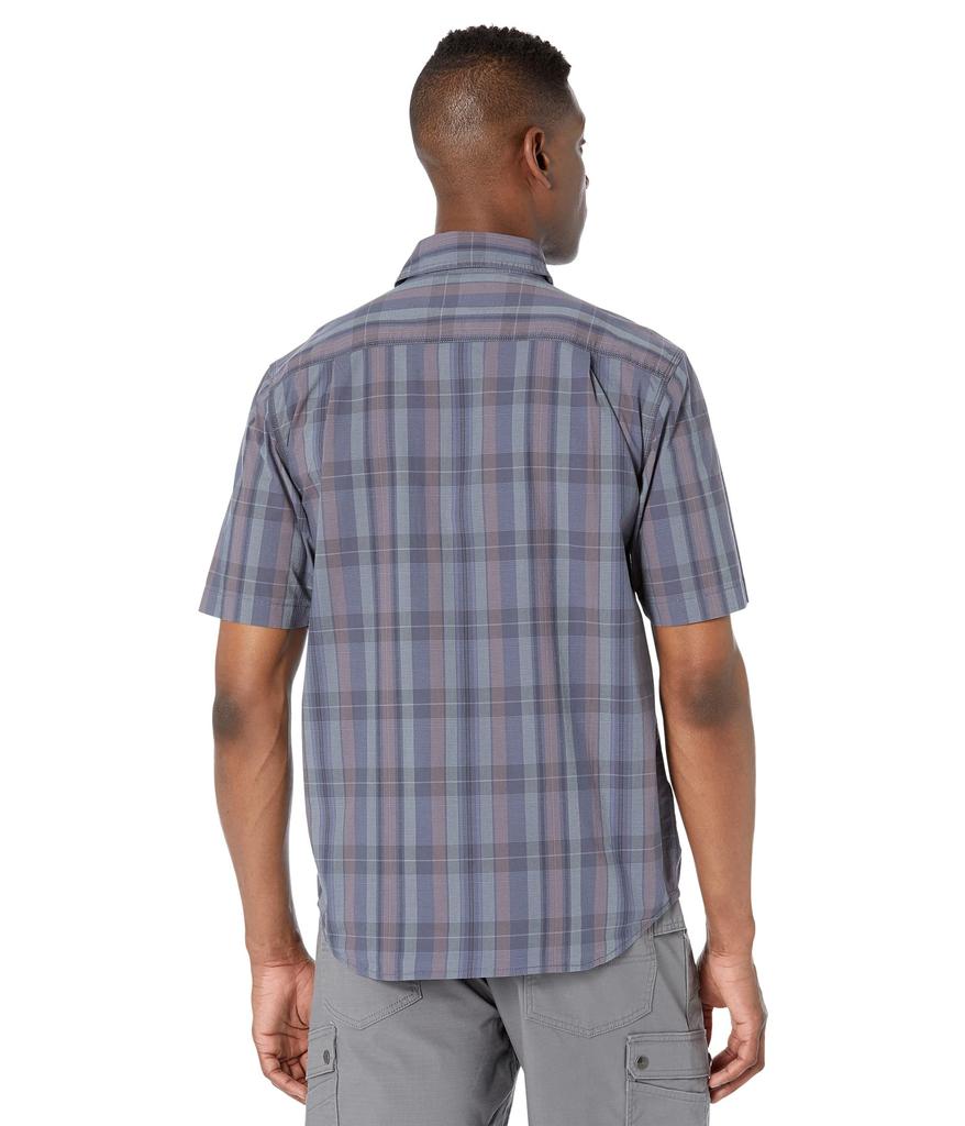 Rugged Flex Relaxed Fit Lightweight Short Sleeve Plaid Shirt商品第2张图片规格展示
