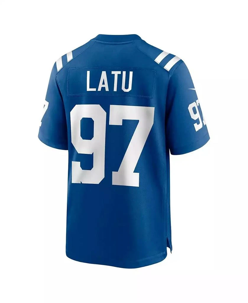 商品NIKE|Men's Laiatu Latu Royal Indianapolis Colts 2024 NFL Draft First Round Pick Player Game Jersey,价格¥776,第2张图片详细描述
