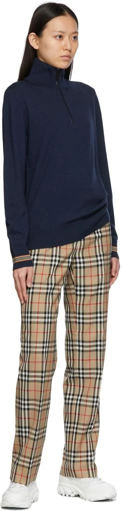 商品Burberry|Wool Icon Stripe Zip-Up Sweater,价格¥5659,第4张图片详细描述