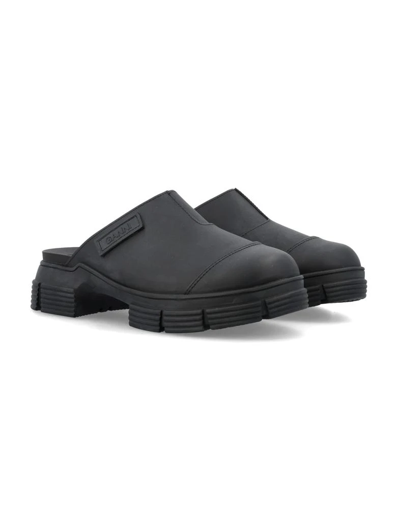 商品Ganni|Ganni Recycled Rubber City Mules,价格¥1138,第2张图片详细描述